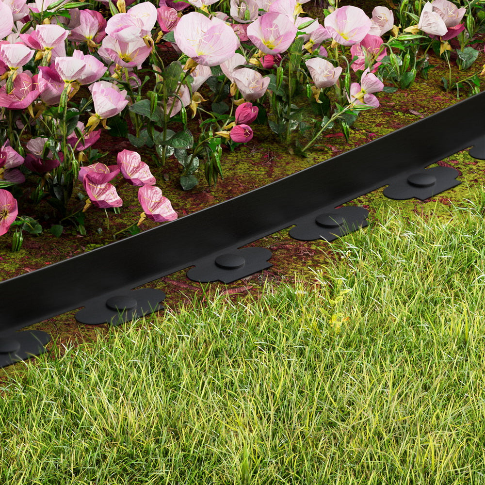 Greenfingers Garden Edging 5CM x 10M Border Support Landscape Edge Black X5