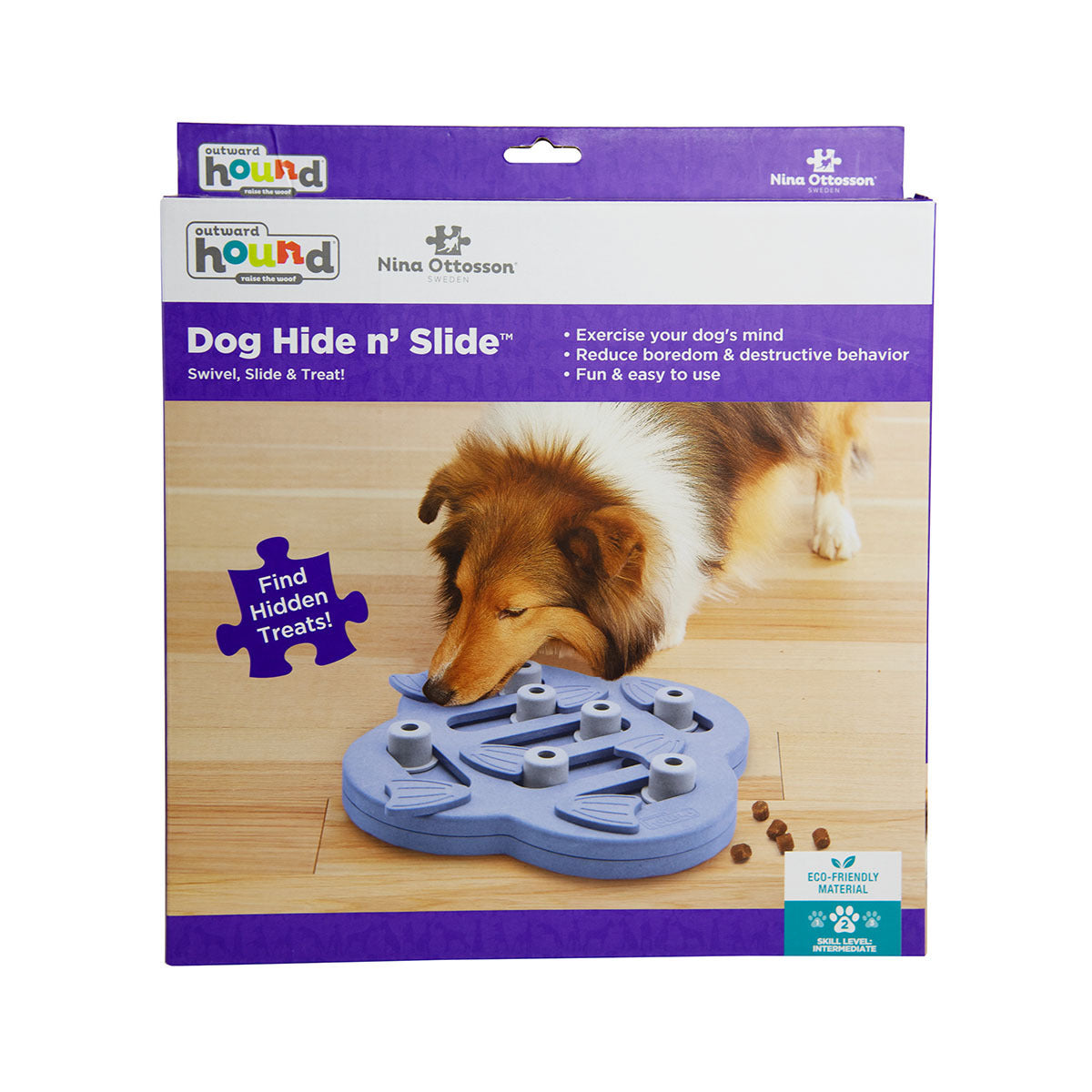 Nina Ottosson Hide N Slide Treat Dispensing Interactive Dog Game Level 2