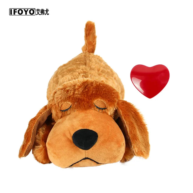 Pet Heartbeat Puppy Behavioral Training Dog Plush Pet Comfortable Snuggle Anxiety Relief Sleep Aid Doll Durable