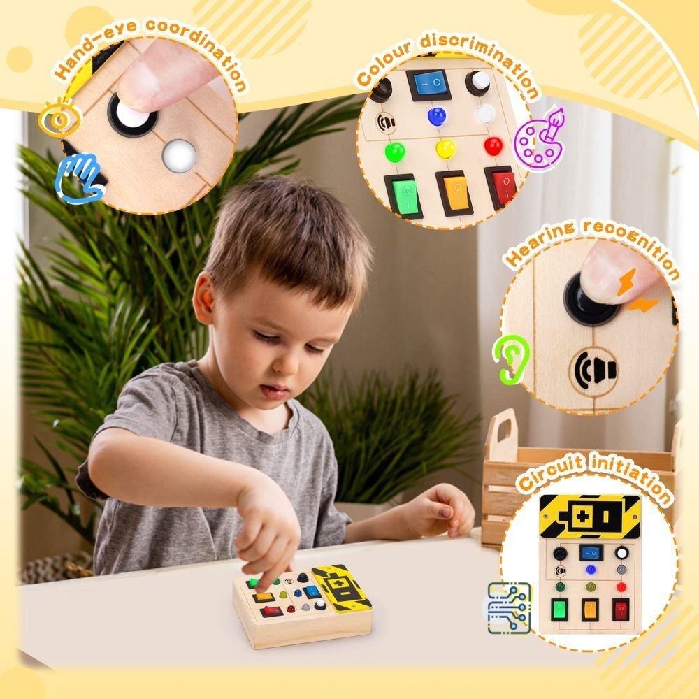 Toddler Busy Board Intelligence Learning Toys Sensory Montessori Board Kids Toy