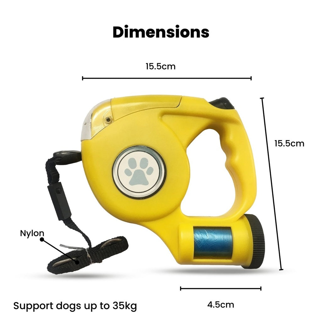 Floofi 3 in 1 Waste Beg LED Leash