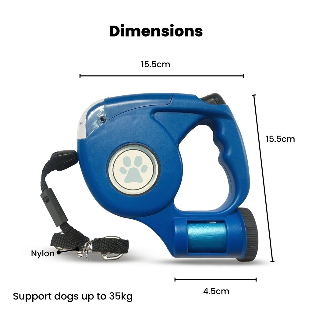 Floofi 3 in 1 Waste Beg LED Leash