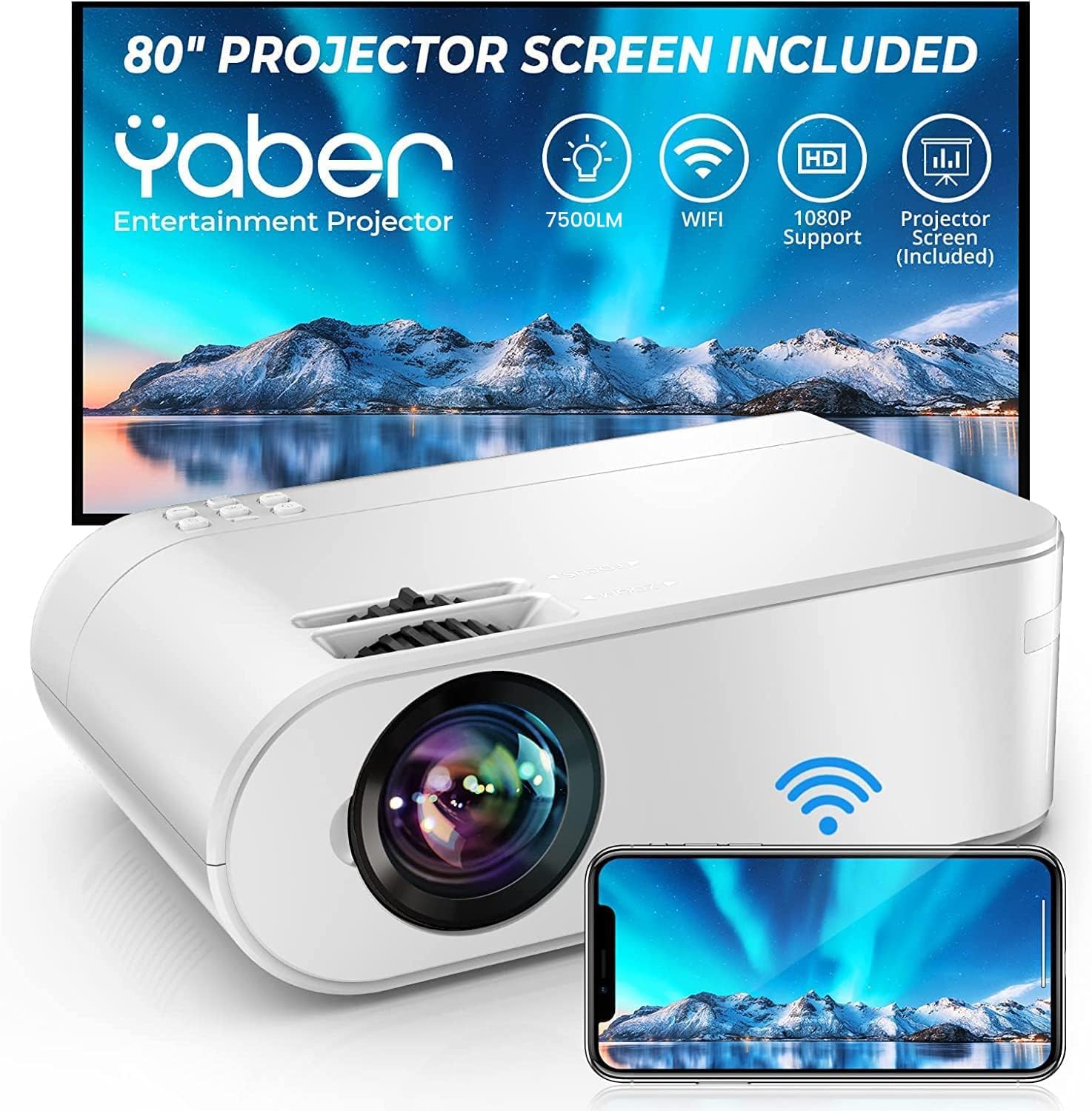 YABER V2 Native 720P LCD Entertainment Projector