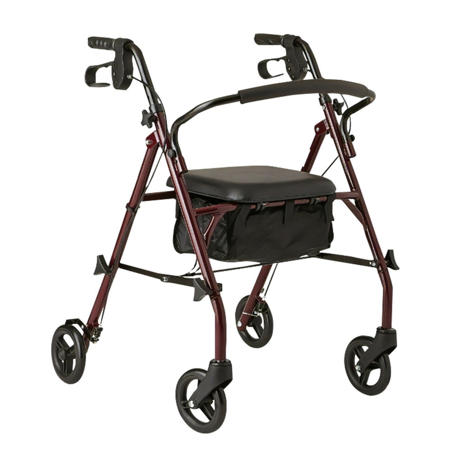 Orthonica Foldable Steel Frame Rollator 4-wheel Walker