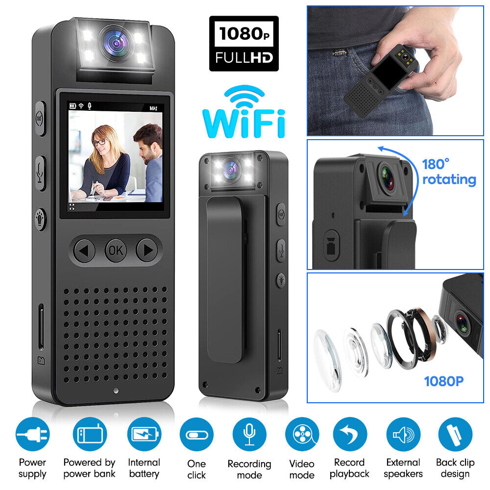 1080P Wifi HD Stable Riding Camera Wearable Video Recorder Comes With 64G SD Card