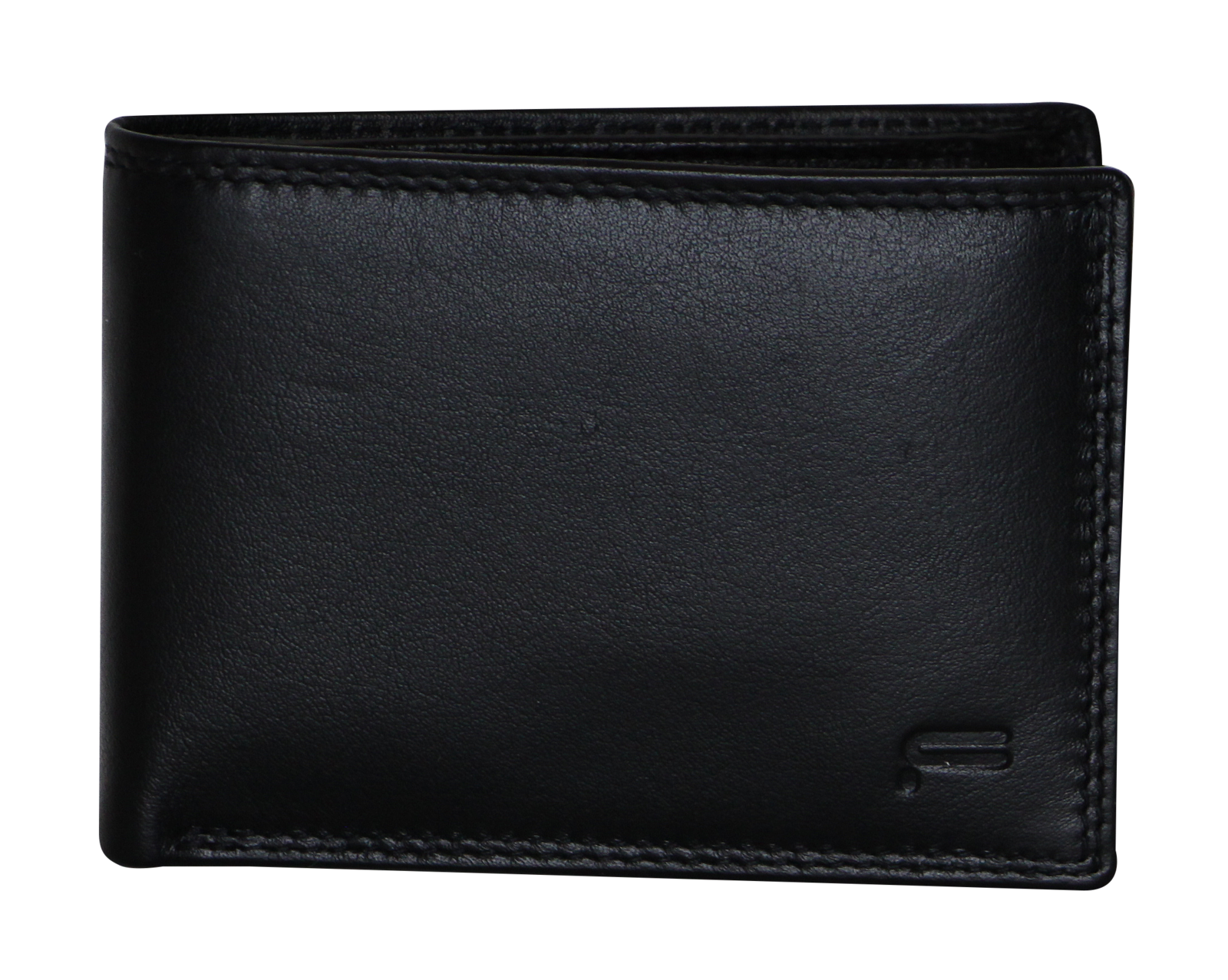 Futura Futura Mens Harrison RFID Genuine Leather Wallet - Black