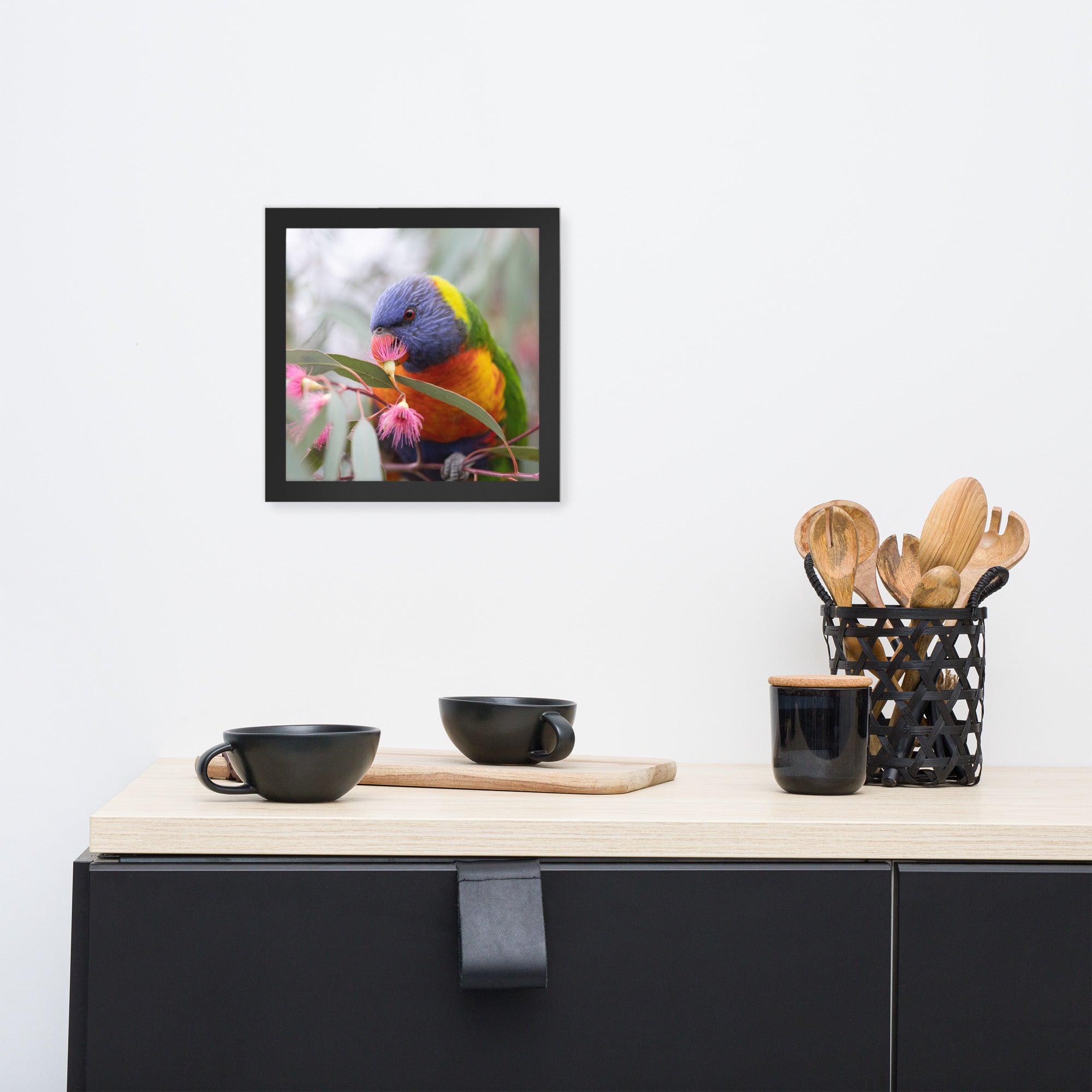 Happy Lorikeet (Gembrook, Victoria) Aussieviewfinder - Framed photo paper poster