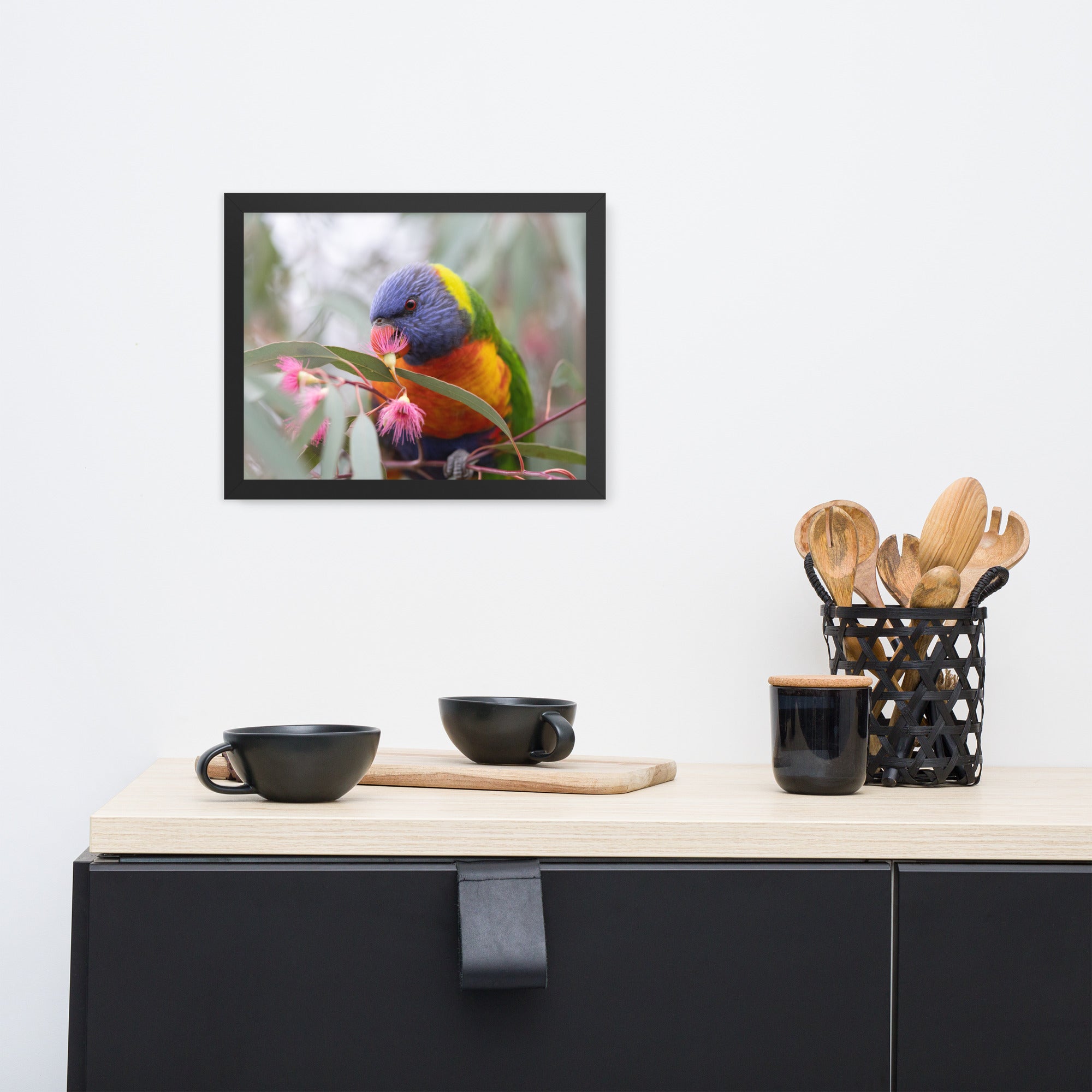 Happy Lorikeet (Gembrook, Victoria) Aussieviewfinder - Framed photo paper poster