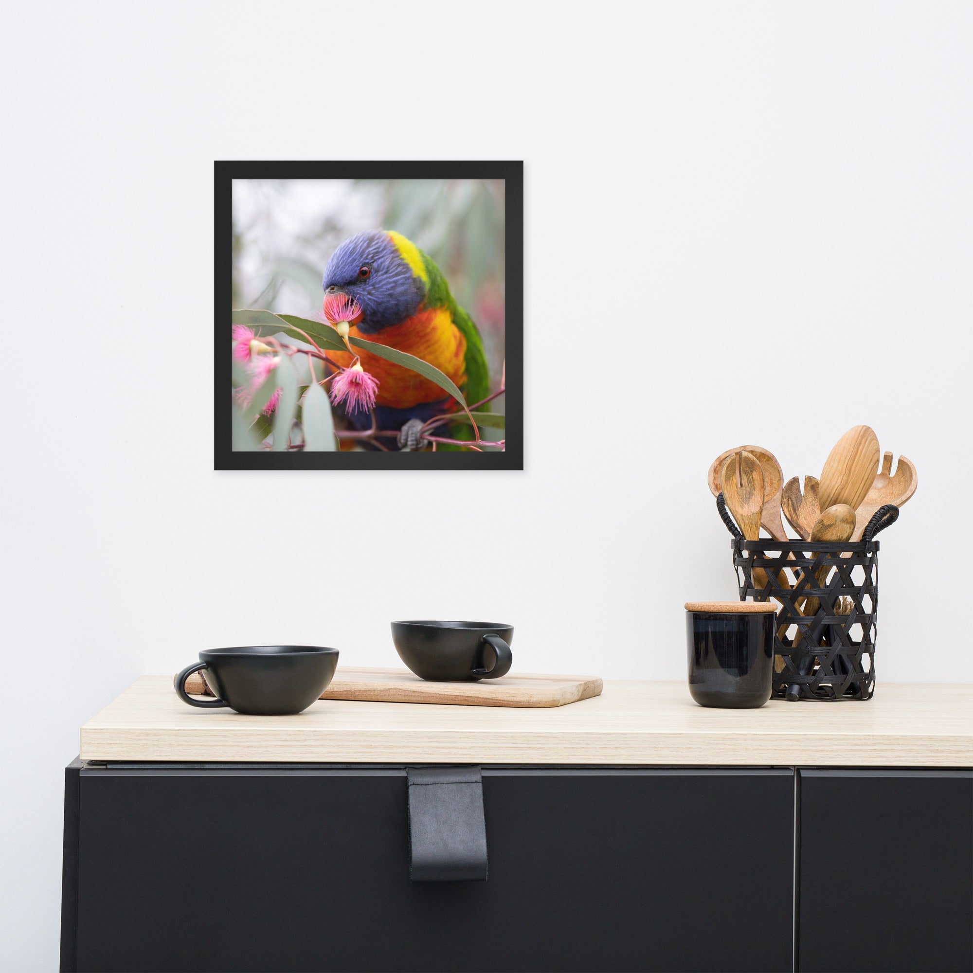 Happy Lorikeet (Gembrook, Victoria) Aussieviewfinder - Framed photo paper poster