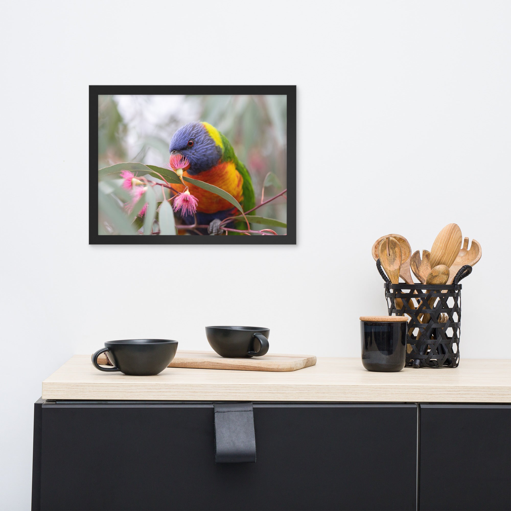 Happy Lorikeet (Gembrook, Victoria) Aussieviewfinder - Framed photo paper poster