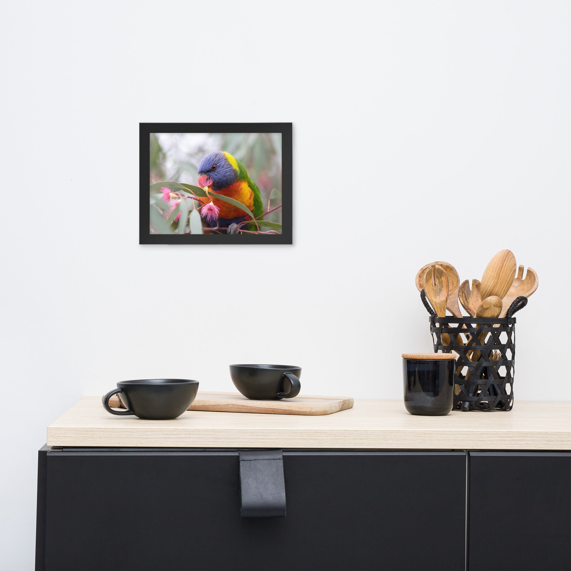 Happy Lorikeet (Gembrook, Victoria) Aussieviewfinder - Framed photo paper poster