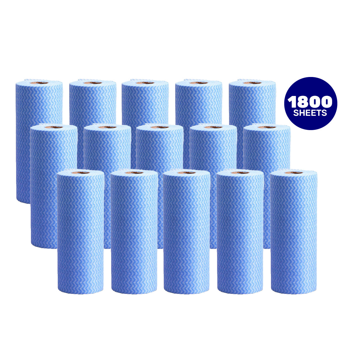 Xtra Kleen 1800PCE All Purpose Washcloth Rolls Reusable Non Abrasive 20 x 20cm