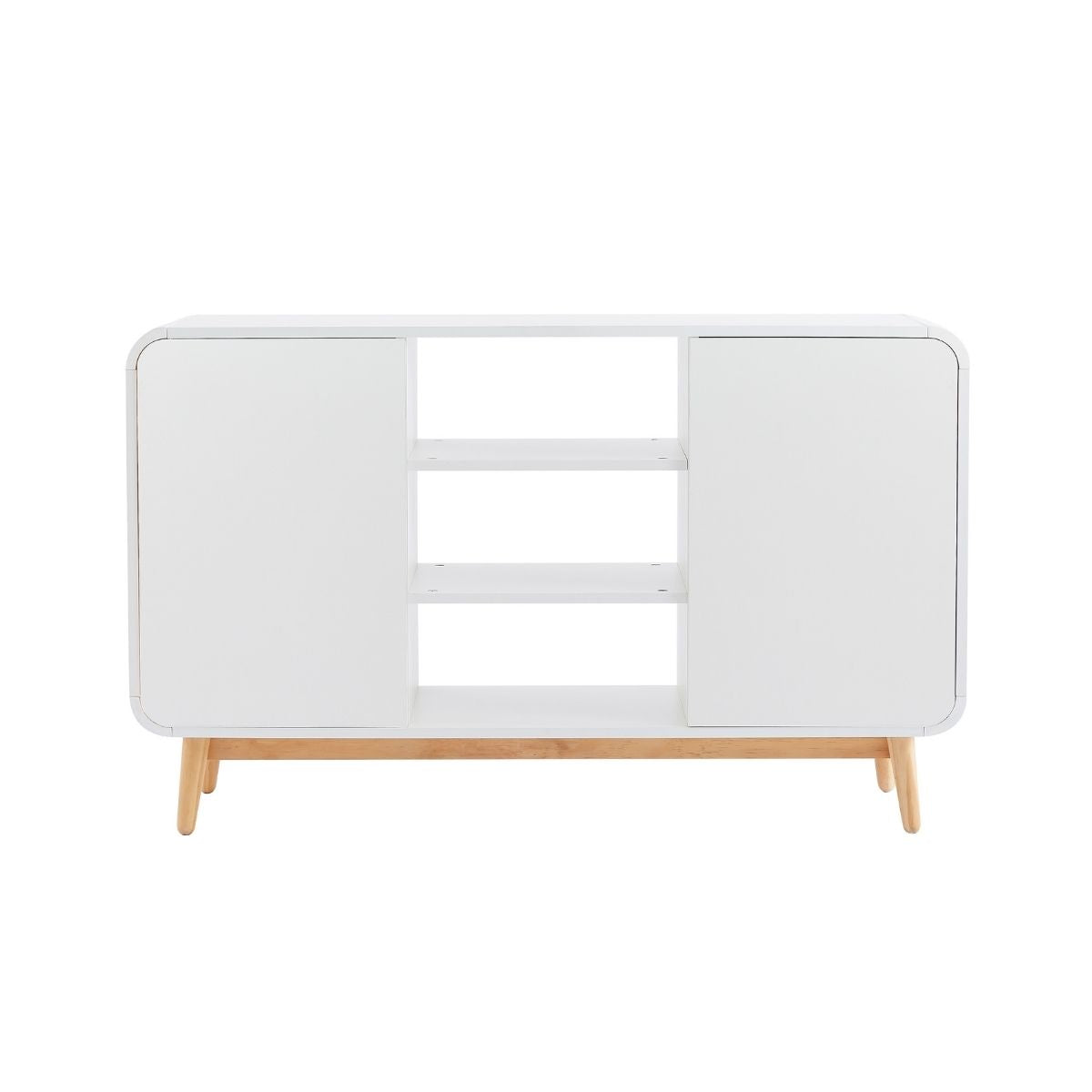 Merlin White Modern Retro Sideboard Buffet Table