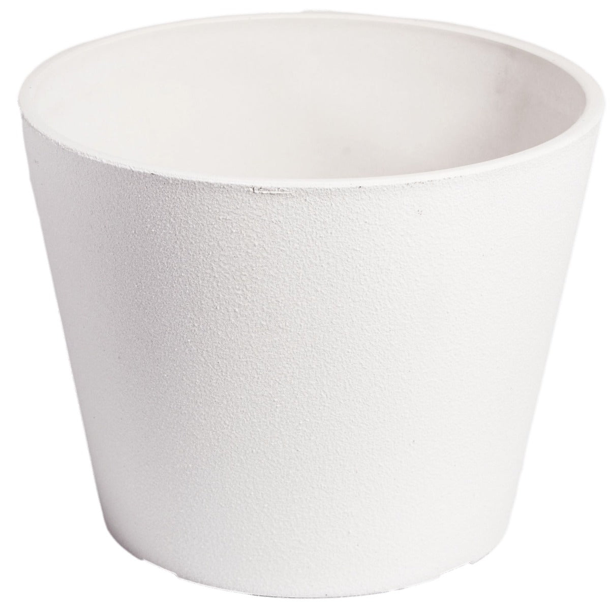 Rendered White Planter Pot 25cm