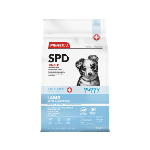 Prime100 - SPD Air Dried - Lamb, Apple & Blueberry - Puppy - 120g