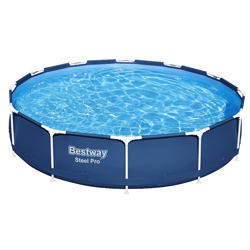 Bestway Swimming Pool Above Ground Pools Filter Pump 3.66M Power Steel Frame