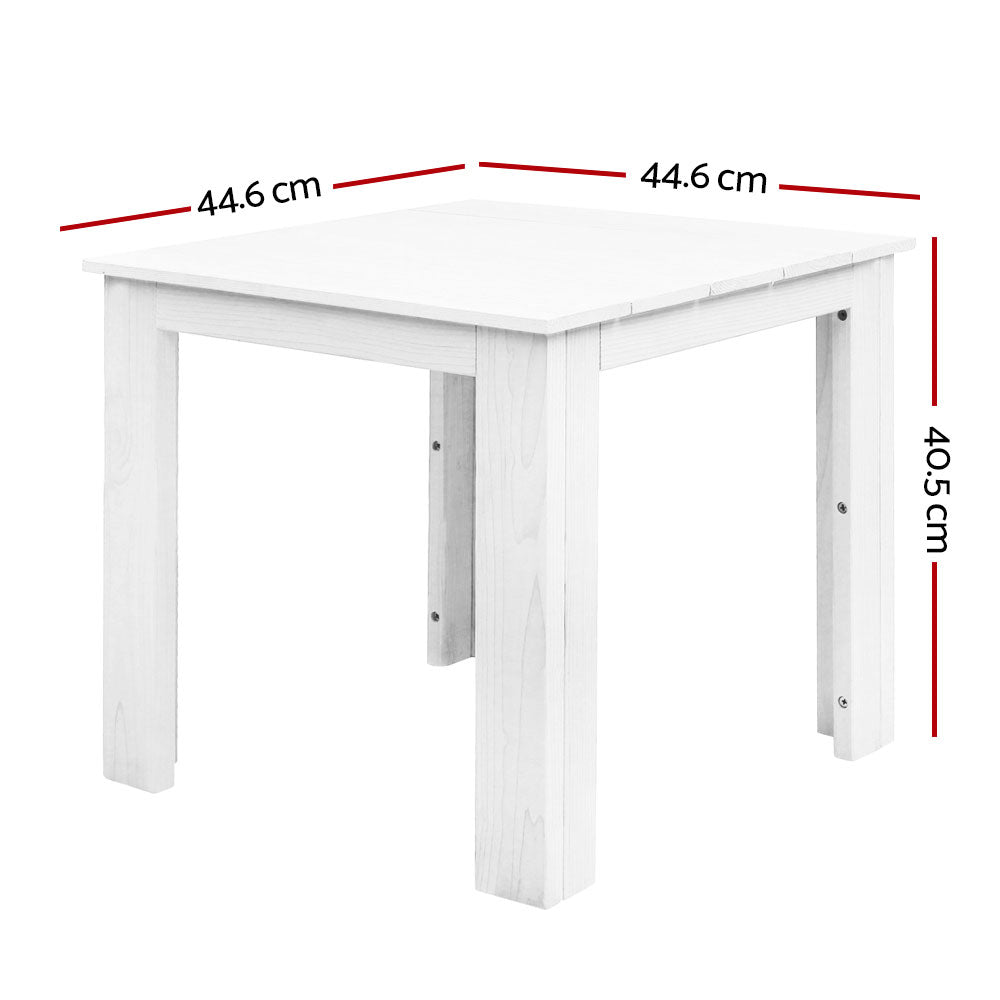 Gardeon Outdoor Side Beach Table - White