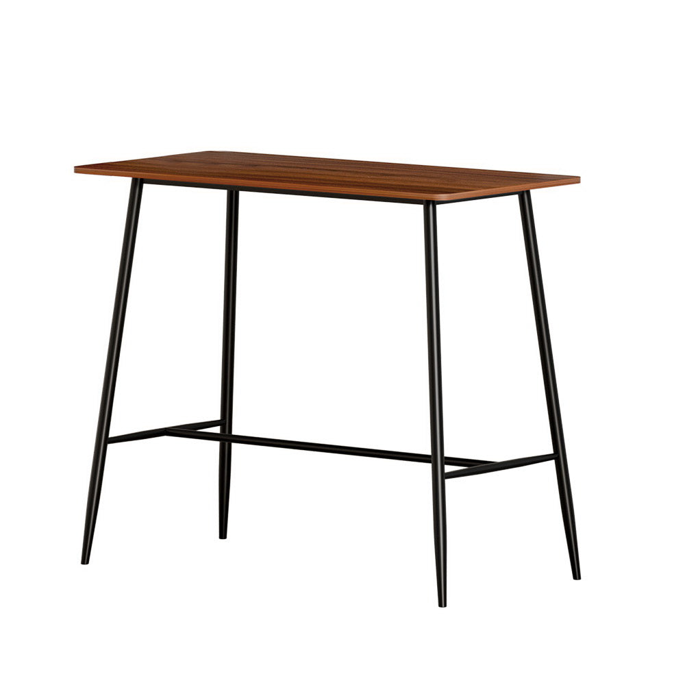 Artiss Bar Table Industrial Dining Desk High Wood Kitchen Shelf Wooden Cafe Pub