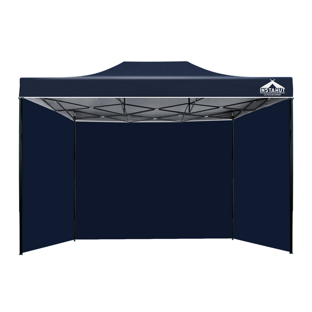 Instahut Gazebo Pop Up Marquee 3x4.5m Folding Wedding Tent Gazebos Shade Navy