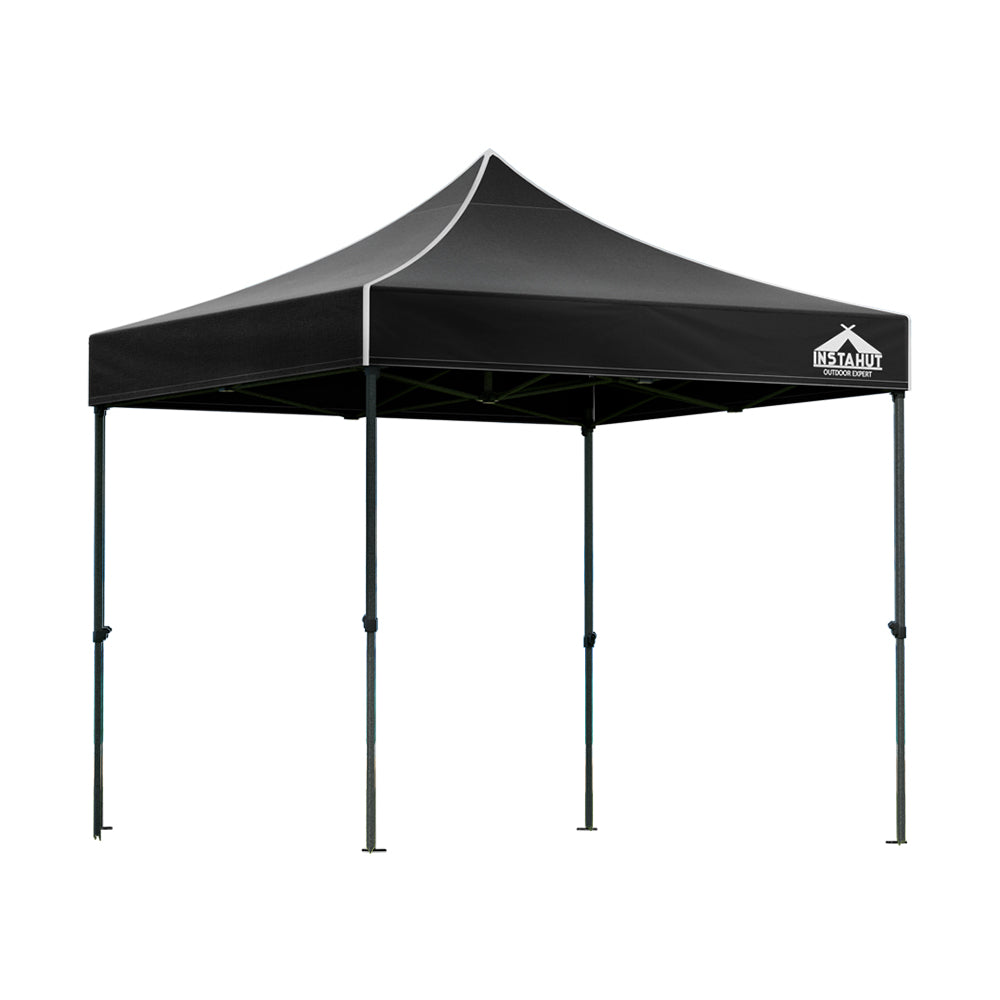 Instahut Gazebo Pop Up Marquee 3x3m Outdoor Tent Folding Wedding Gazebos Black