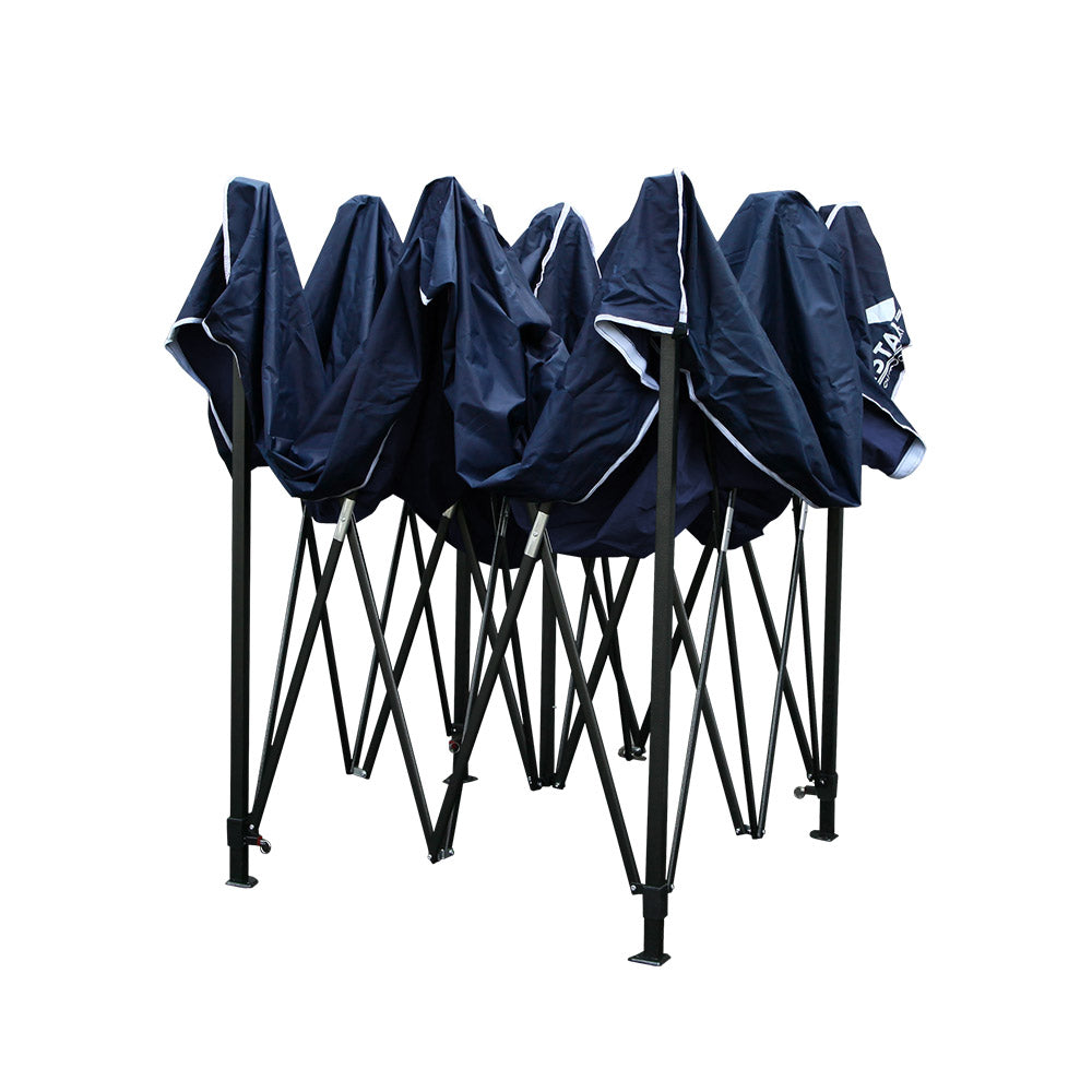 Instahut Gazebo Pop Up Marquee 3x3 Outdoor Wedding Base Pod Kit Navy