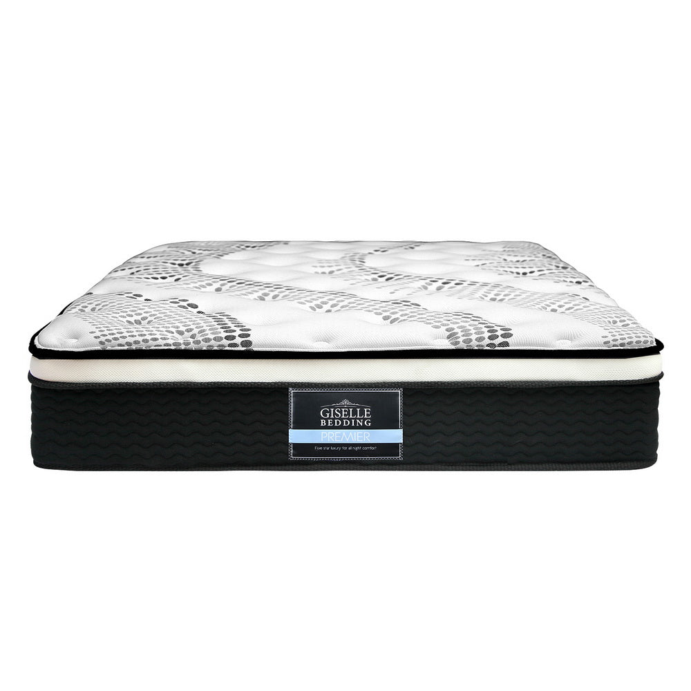 Giselle Bedding Como Euro Top Pocket Spring Mattress 32cm Thick Single