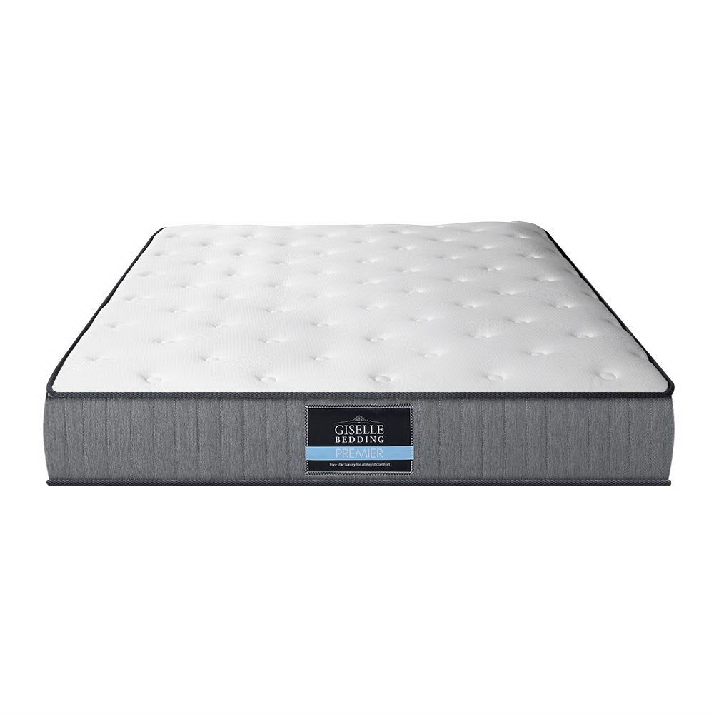 Giselle Bedding King Mattress Extra Firm Pocket Spring Foam Super Firm 23cm