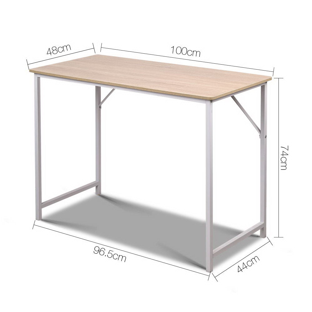 Artiss Minimalist Metal Desk - White