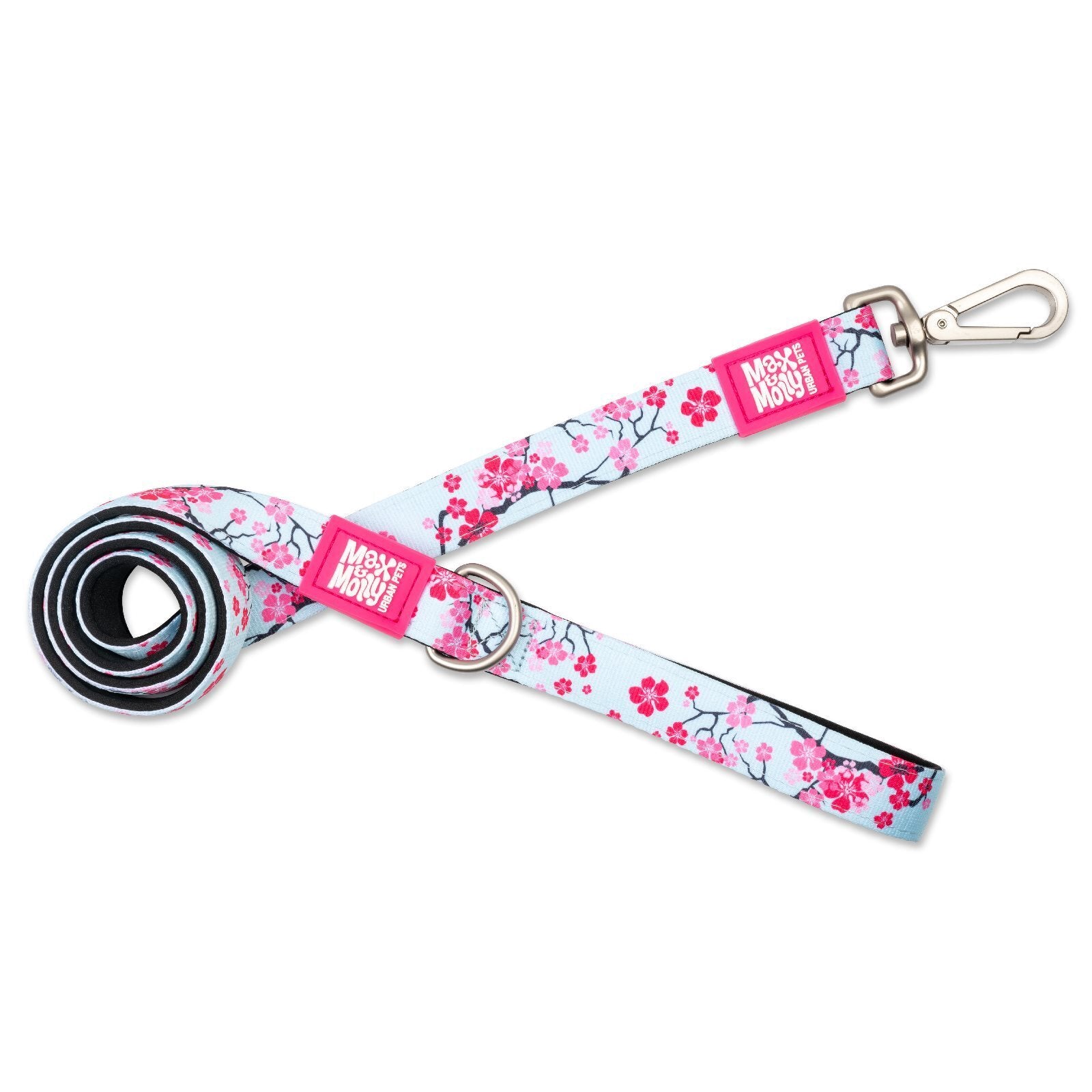 Max & Molly Smart ID Dog Leash - Cherry Bloom