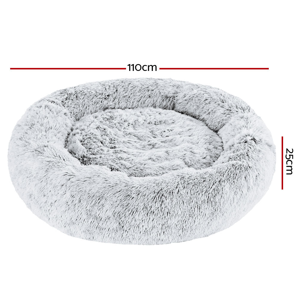 i.Pet Dog Bed Pet Bed Cat Extra Large 110cm Charcoal