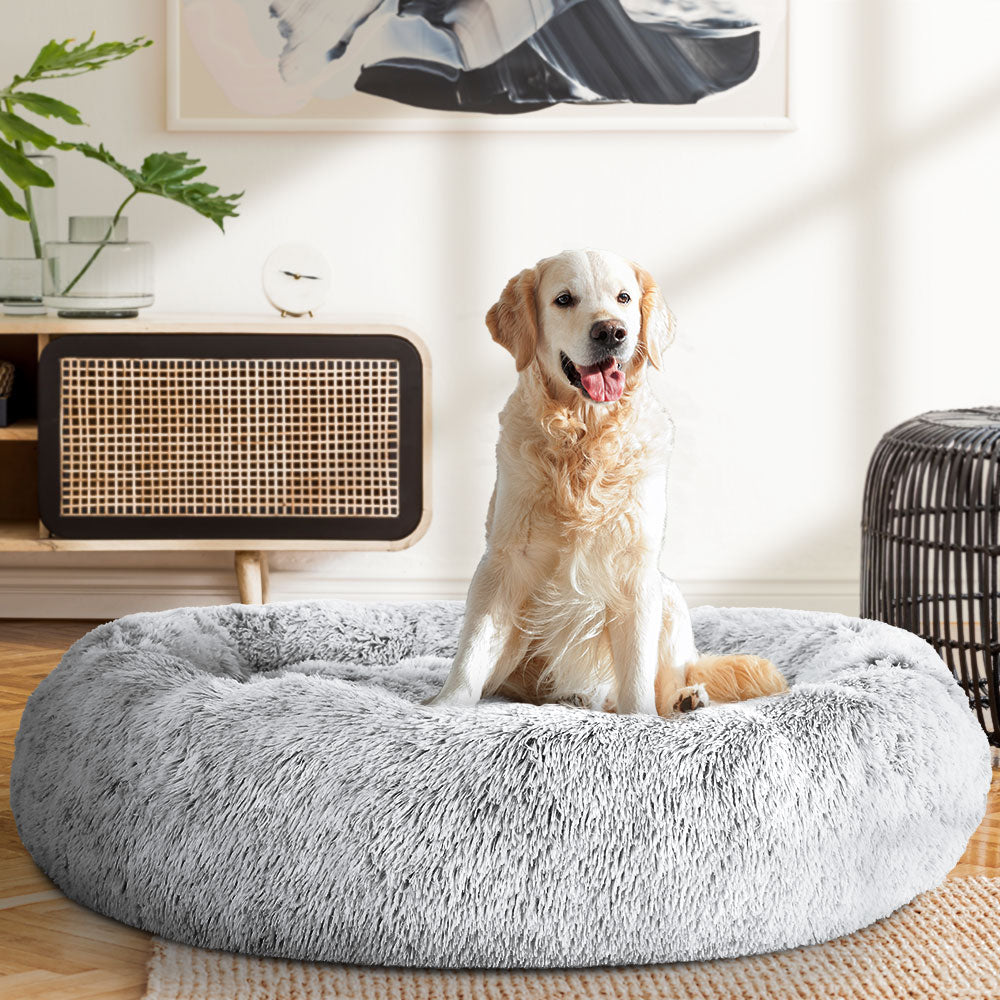 i.Pet Dog Bed Pet Bed Cat Extra Large 110cm Charcoal