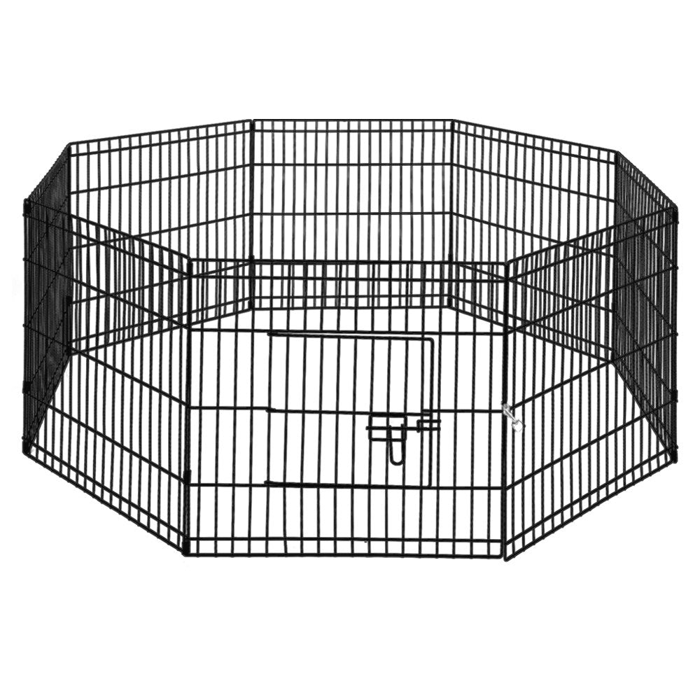 i.Pet Pet Dog Playpen 24" 8 Panel Puppy Exercise Cage Enclosure Fence