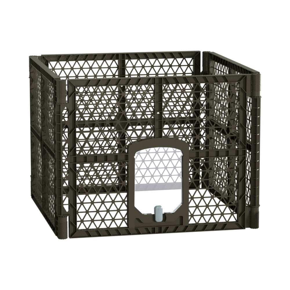 i.Pet Pet Dog Playpen Enclosure 4 Panel Fence Puppy Cage Plastic Play Pen Fold