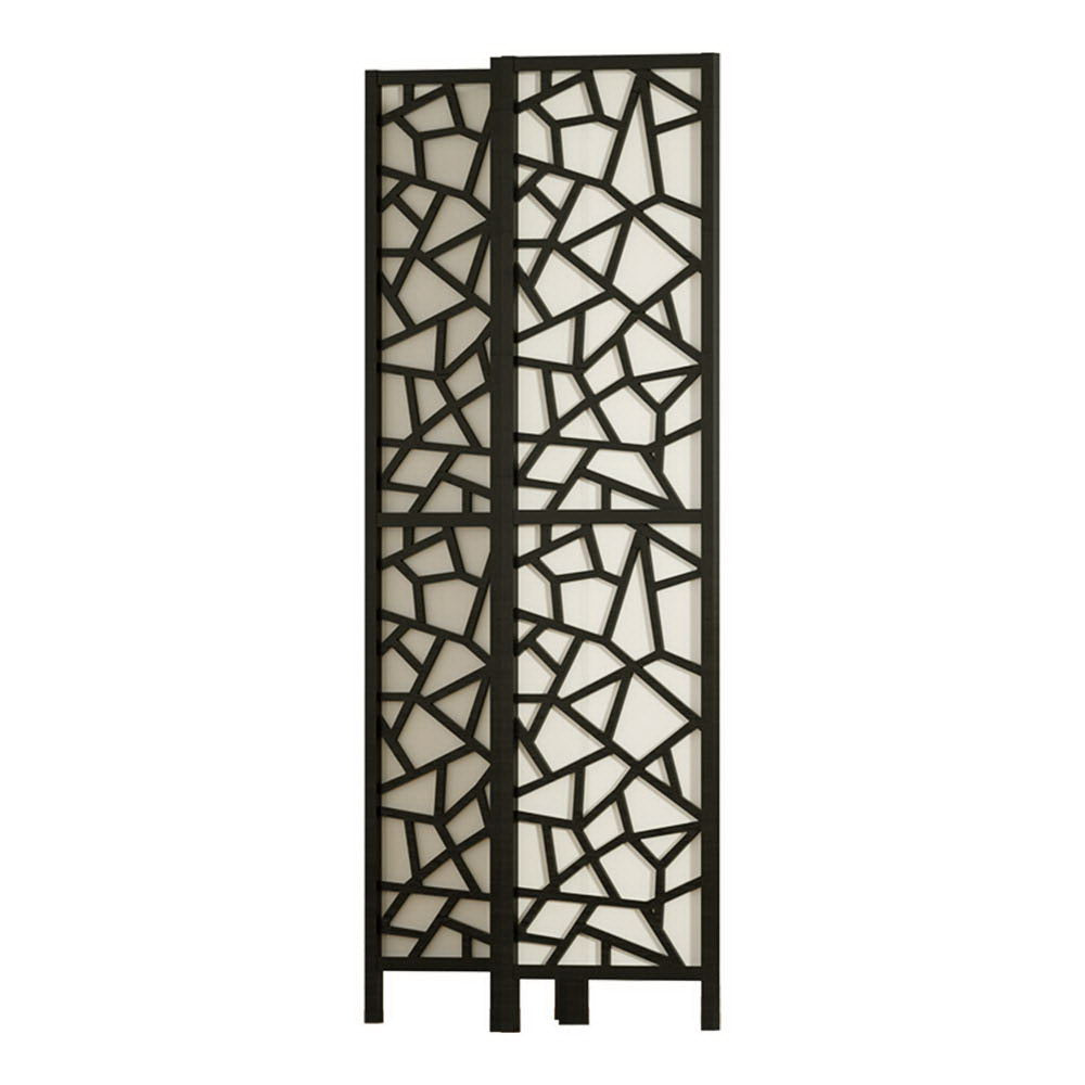 Artiss Clover Room Divider Screen Privacy Wood Dividers Stand 3 Panel Black