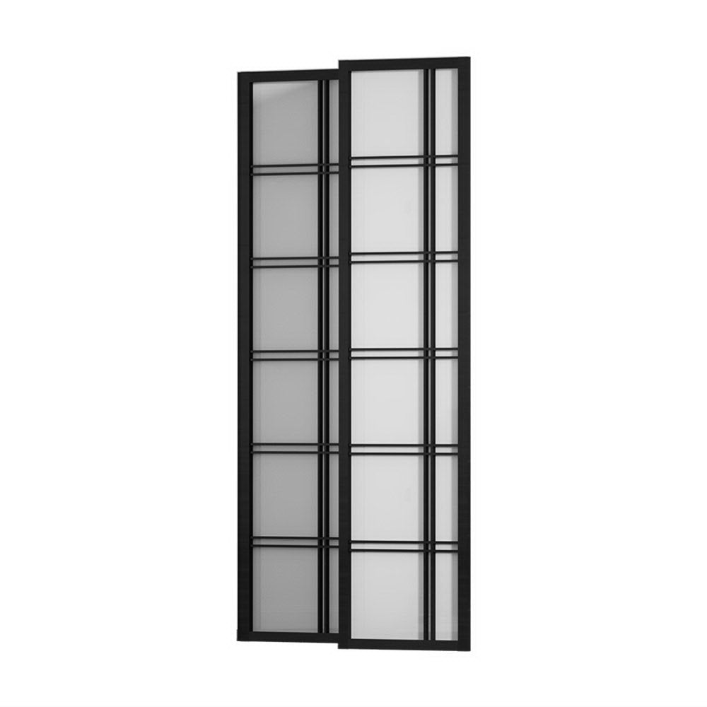 Artiss Room Divider Screen Privacy Wood Dividers Stand 4 Panel Nova Black