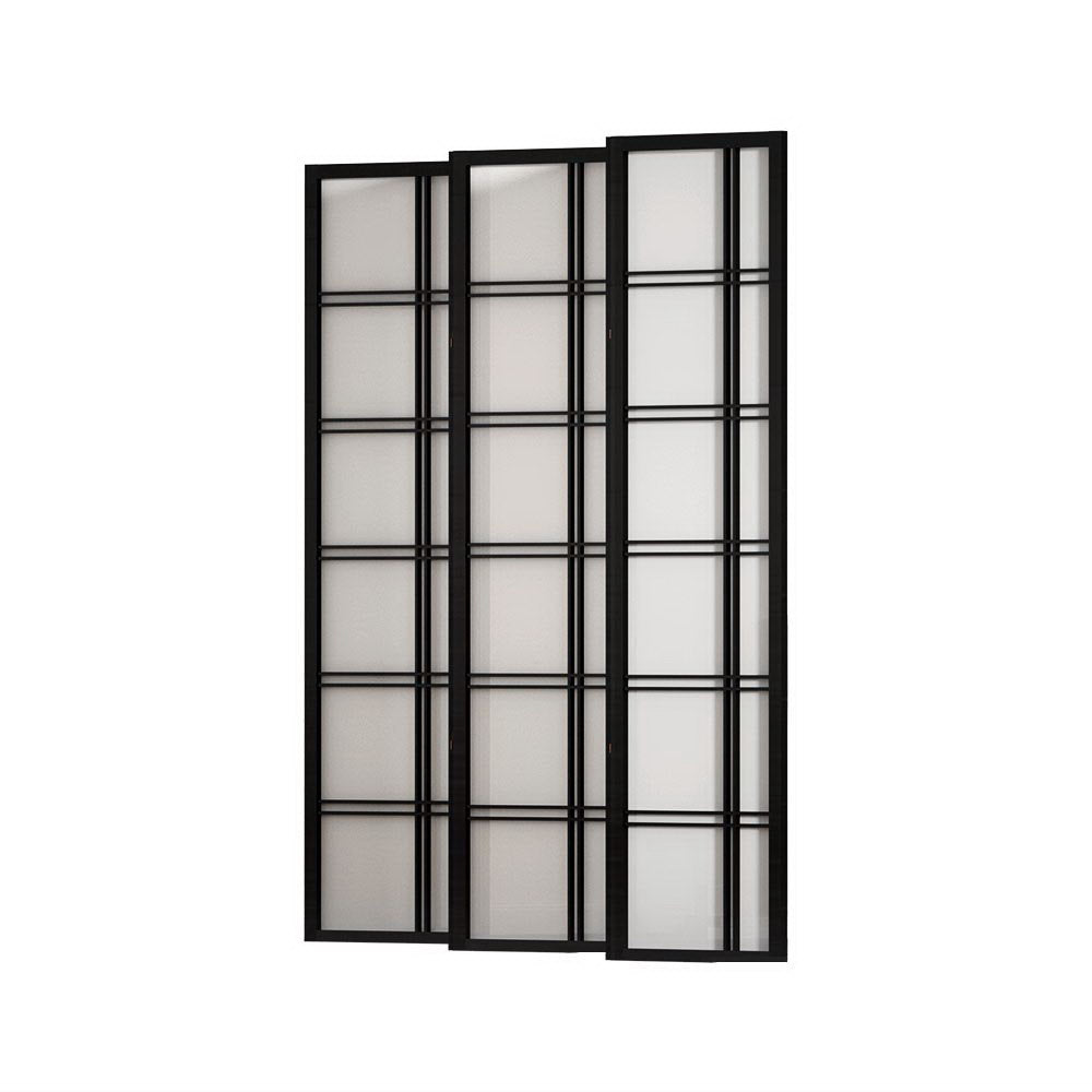 Artiss Room Divider Screen Privacy Wood Dividers Stand 6 Panel Nova Black