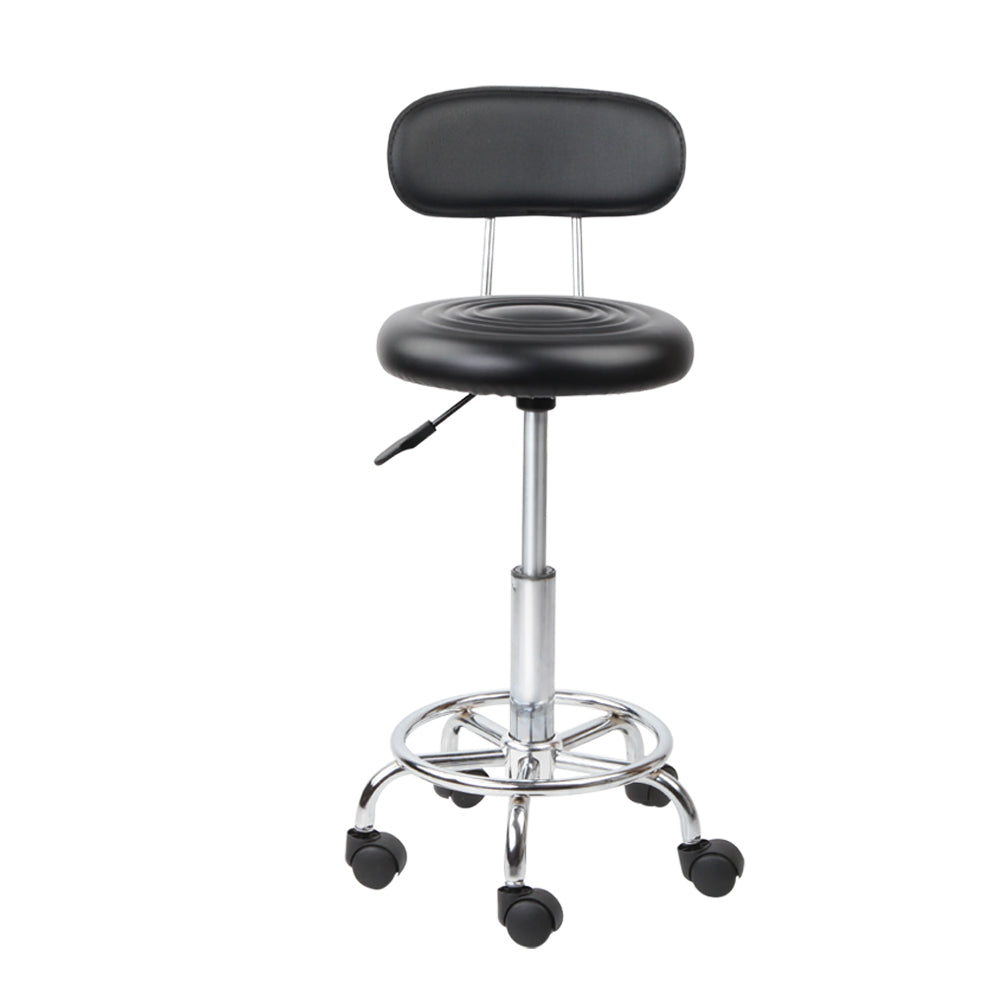 Artiss 2X Salon Stool Swivel Backrest Chair Barber Hairdressing Hydraulic Height