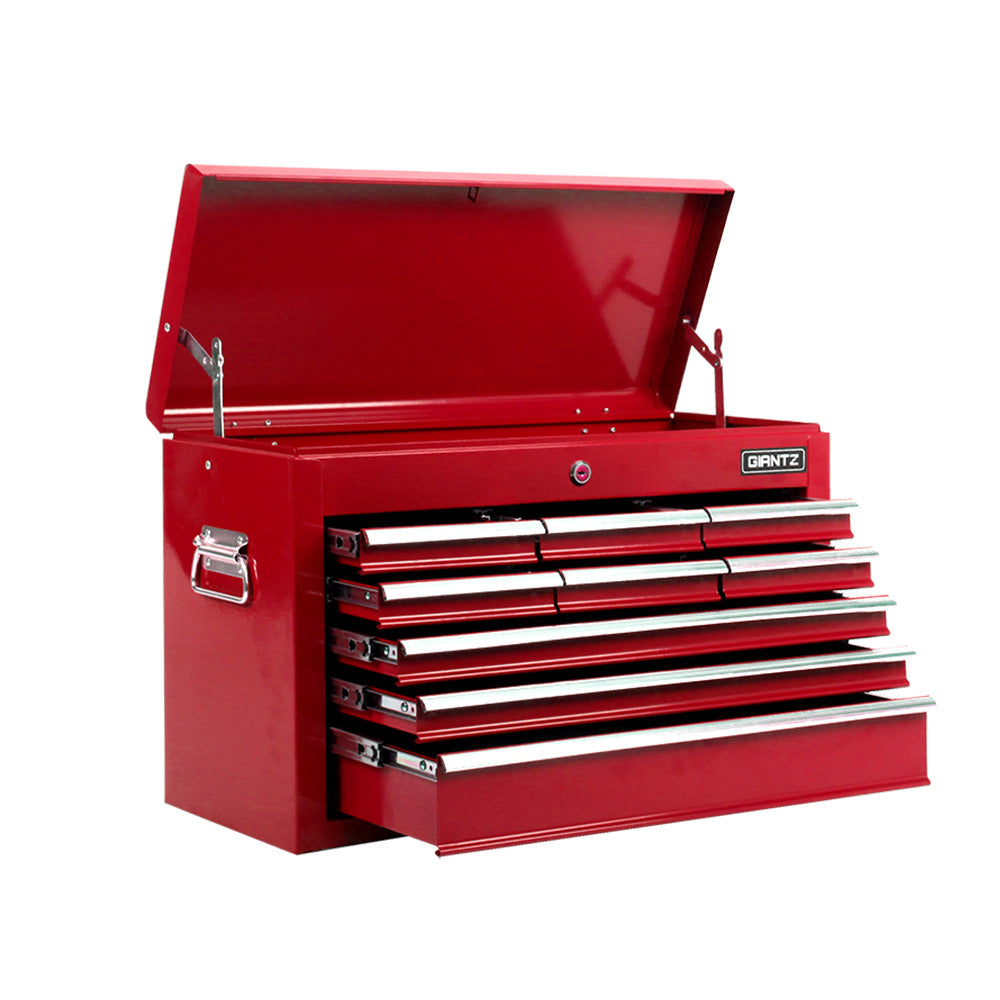 Giantz 9 Drawer Mechanic Tool Box Cabinet Storage - Red