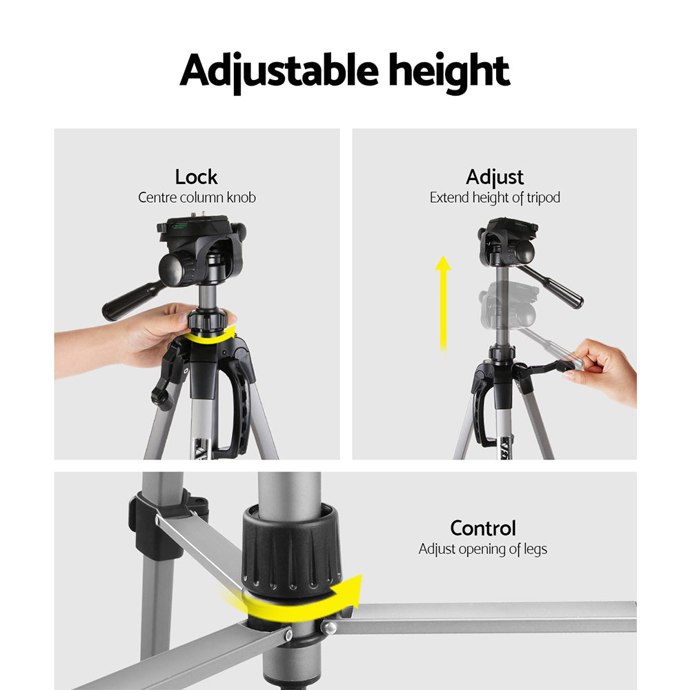 Weifeng Professional Camera Tripod Monopod Stand DSLR Pan Head Mount Flexible