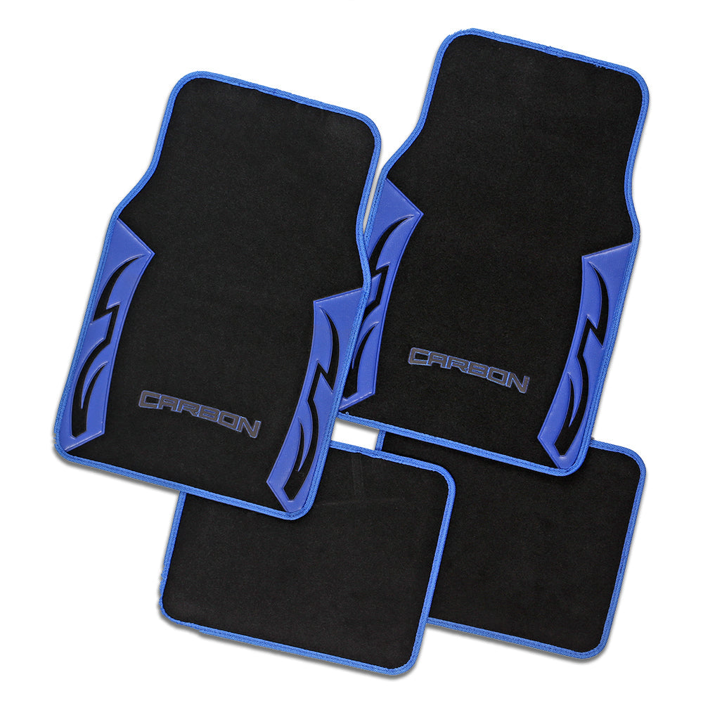 CMT Carpet Mat Set. Set of 4. CARBON Blue