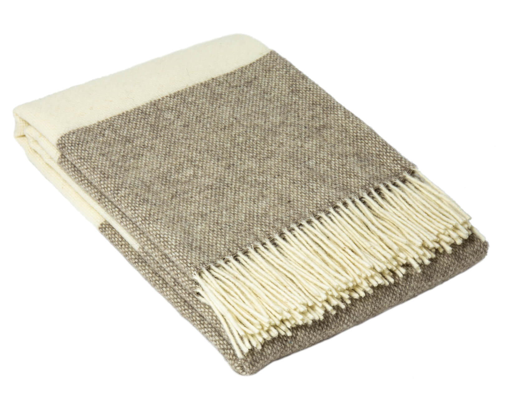 Brighton Throw - 100% NZ Wool -  Stone