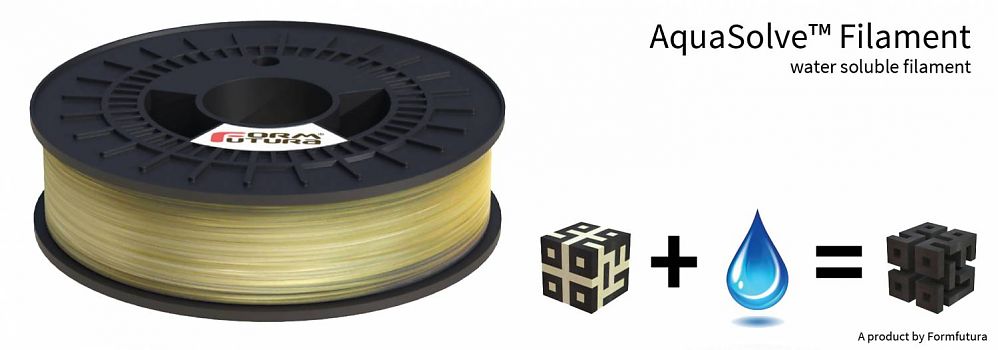 PVA Support Filament AquaSolve - PVA 1.75mm Natural 50 gram 3D Printer Filament