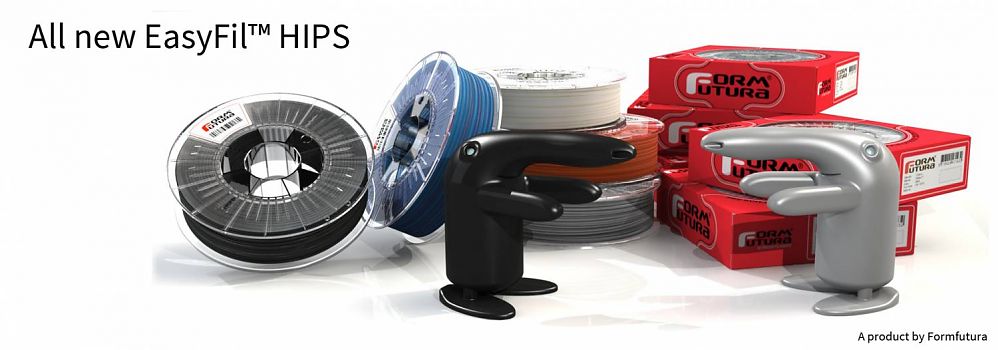 HIPS Filament EasyFil HIPS 1.75mm Red 750 gram 3D Printer Filament