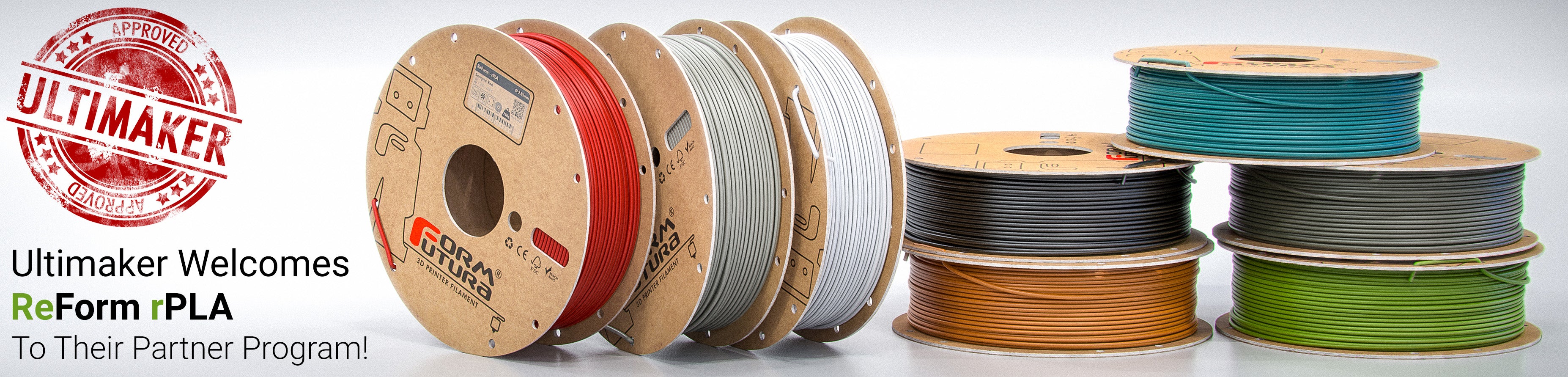Recycled PLA filament ReForm - rPLA 1.75mm 1000 gram OFF-WHITE 3D Printer Filament