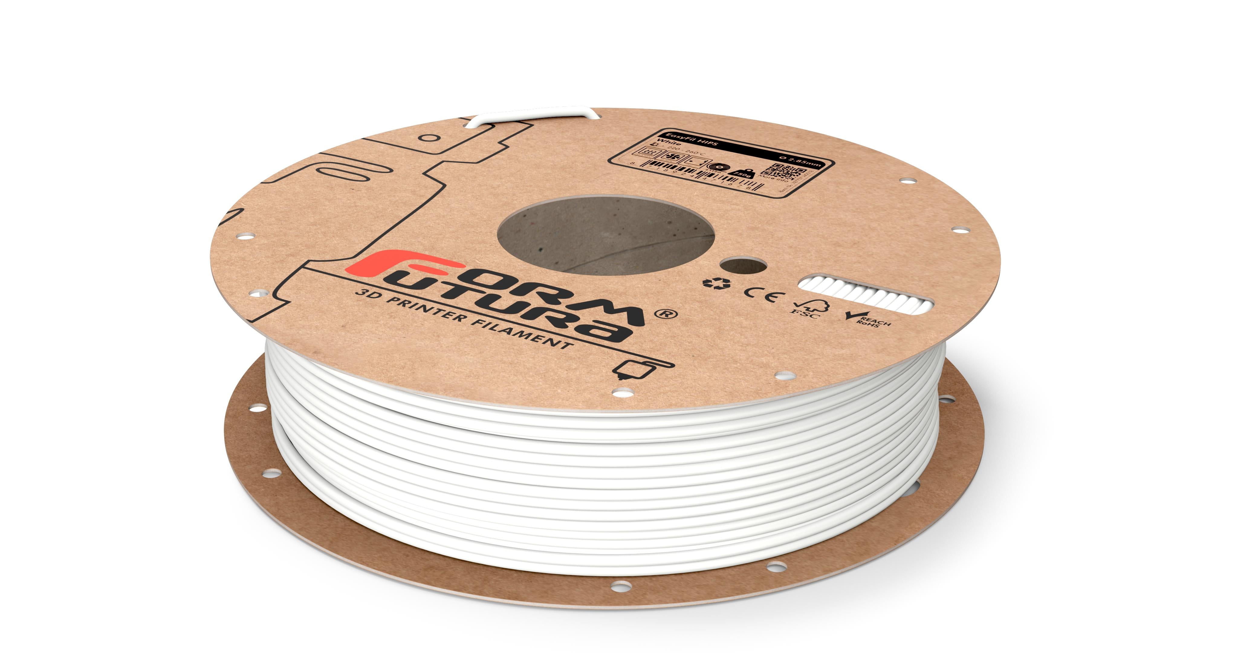 HIPS Filament EasyFil HIPS 2.85mm White 750 gram 3D Printer Filament