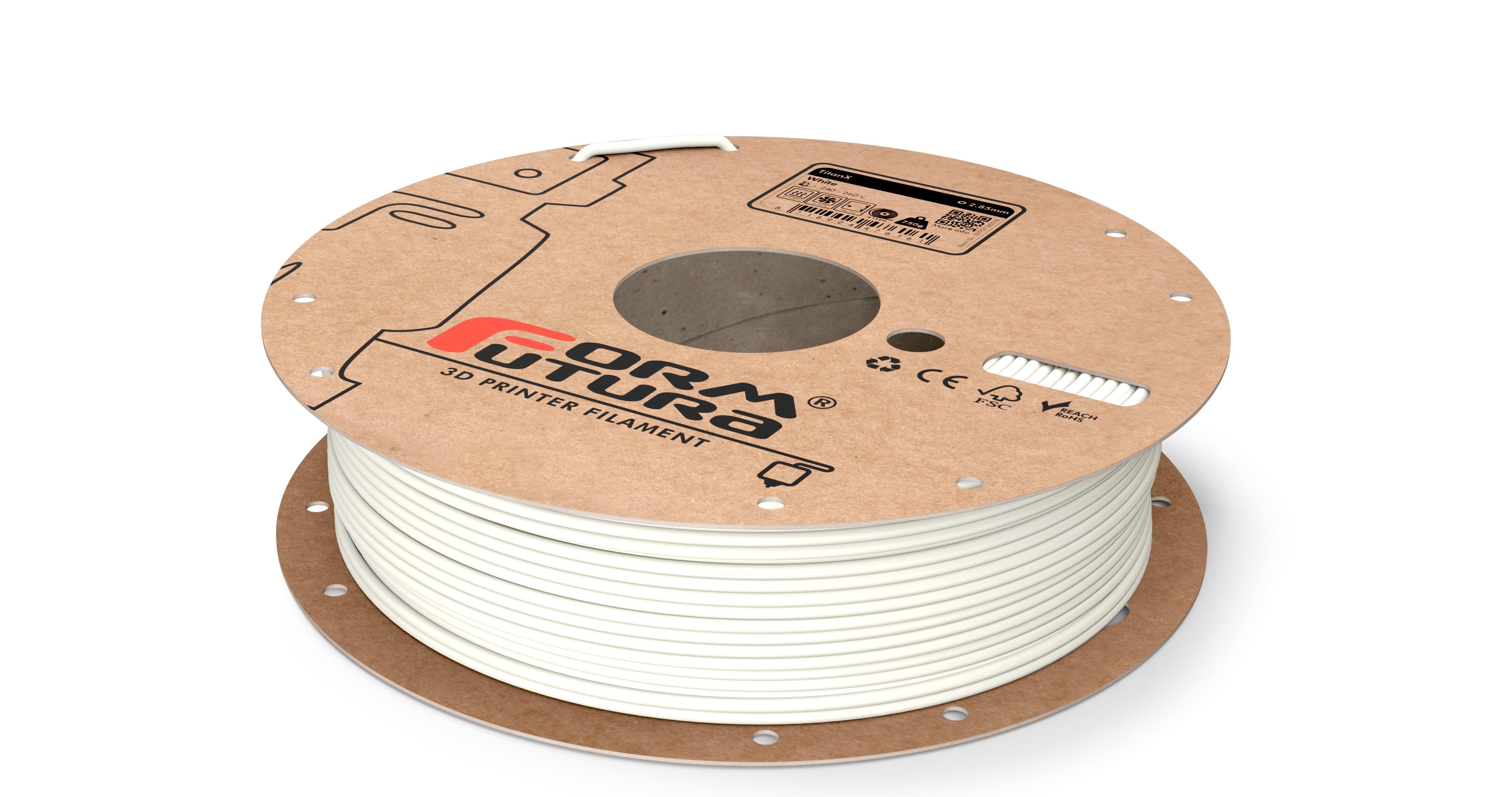 ABS Filament TitanX 2.85mm White 750 gram 3D Printer Filament
