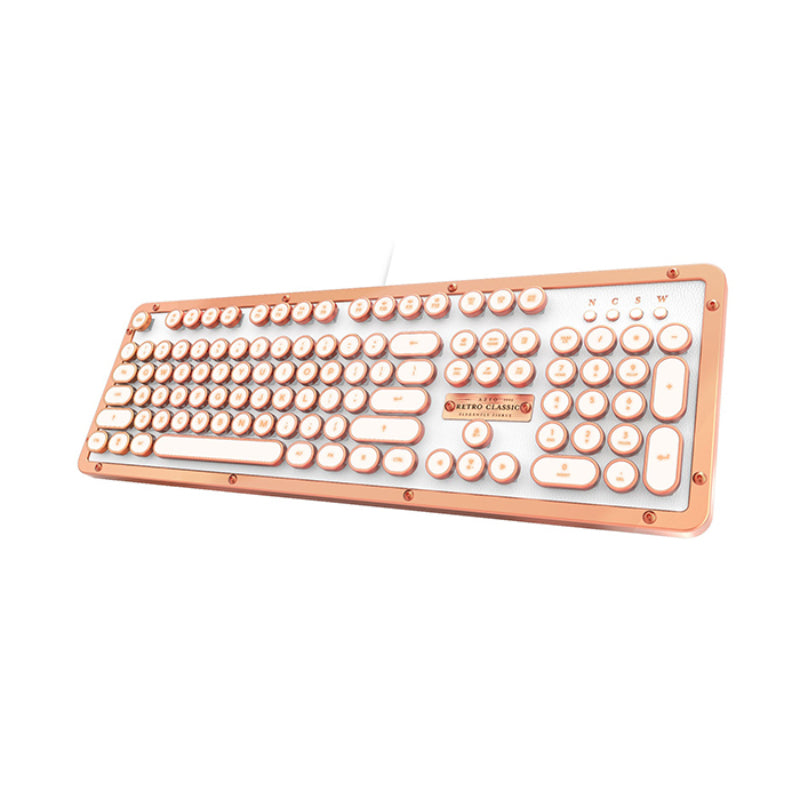 AZIO Retro Keyboard White