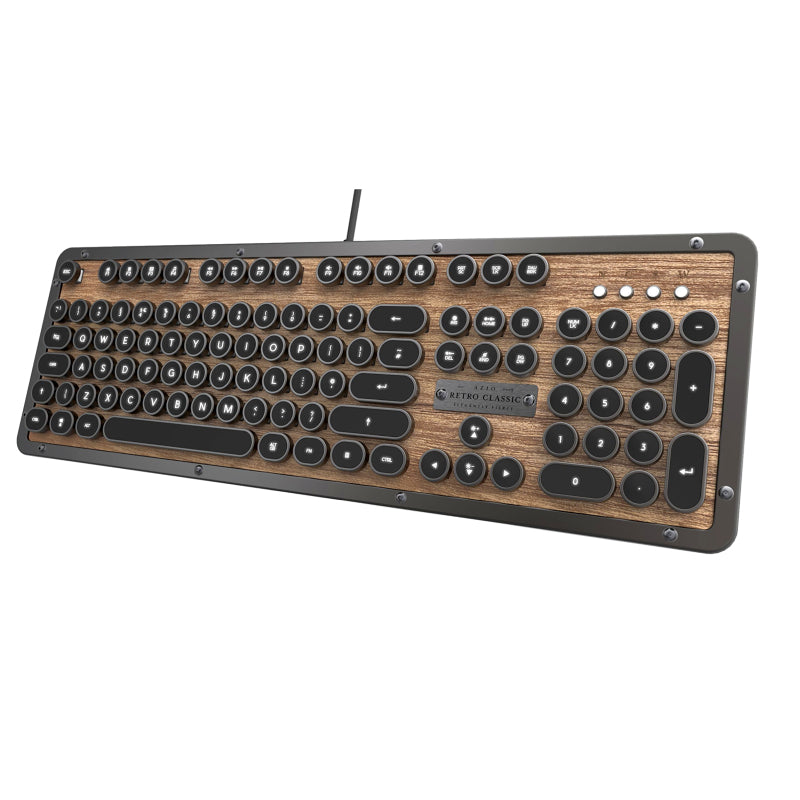 AZIO Retro Keyboard Br/Grey