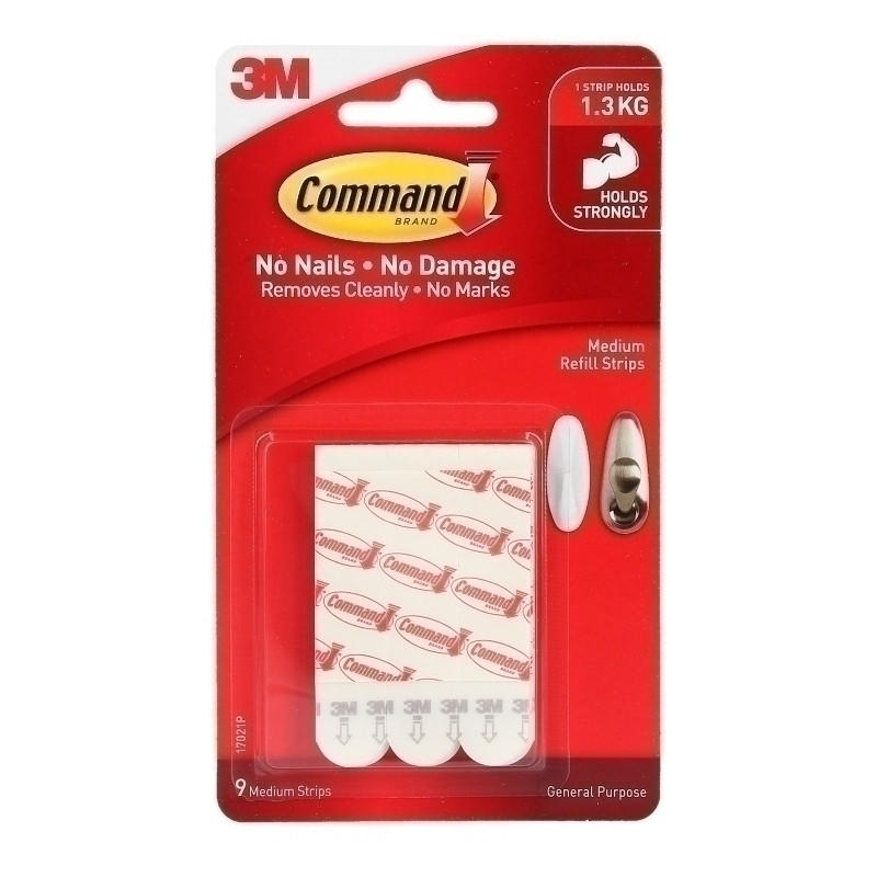 COMMAND Strips 17021P Pk9 Box of 6