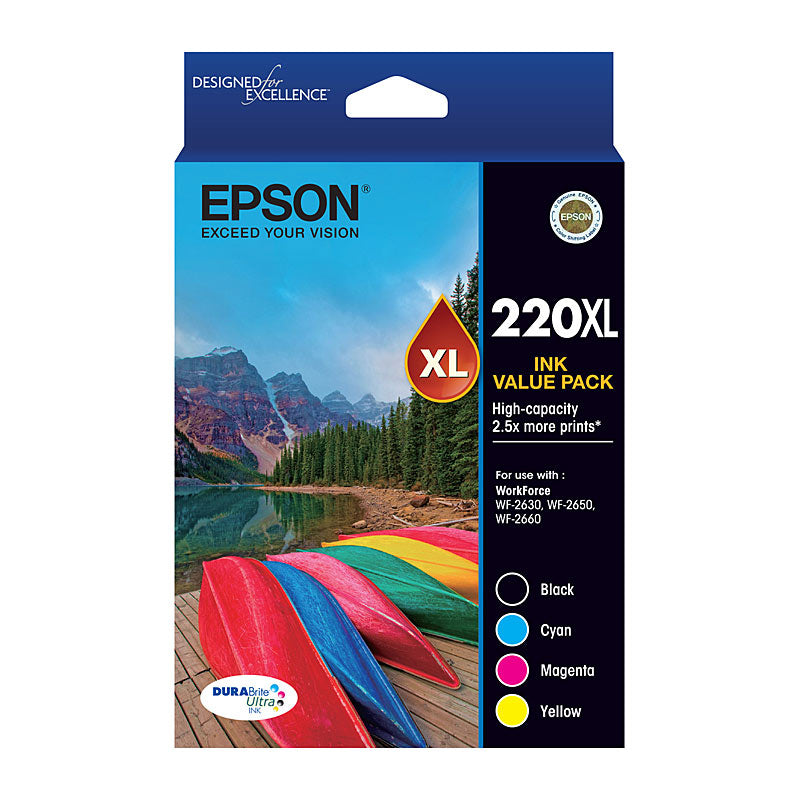 EPSON 220XL 4 Ink Value Pack